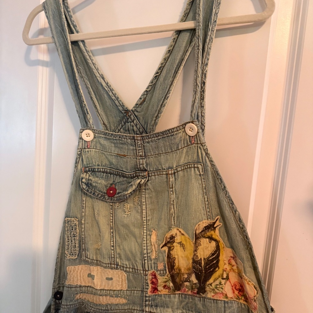 Magnolia Pearl "Floral Kitty" Overalls - Brand New! - Picture 5 of 15